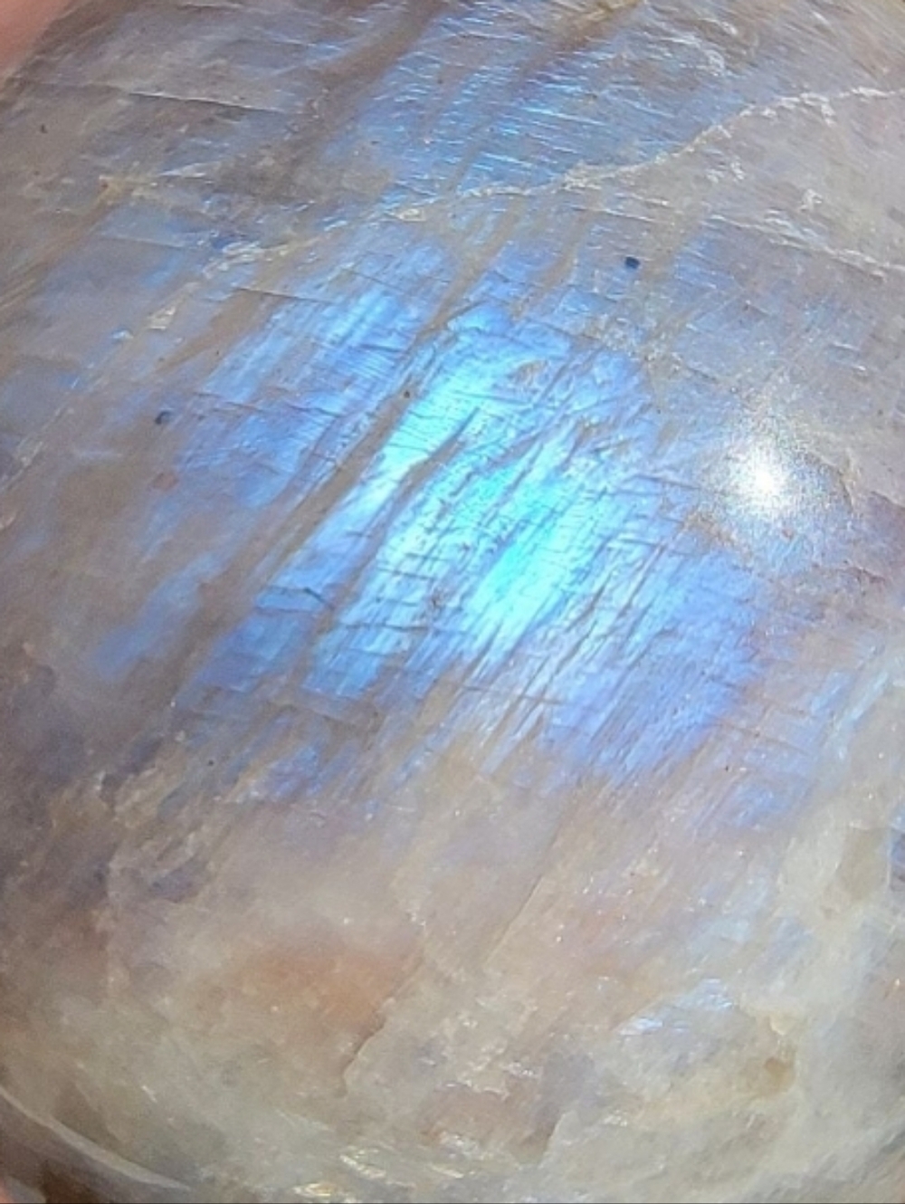 ♡Magical Fairy-tale Rainbow Moonstone & 925 Sterling Silver Bracelet~Vintage - Picture 2 of 16